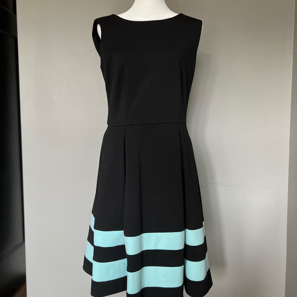 Blue black dress